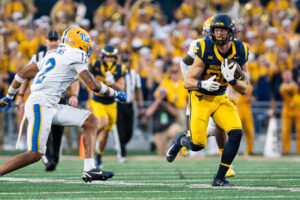 From NIU to Almost Heaven: Grayson Barnes delivers game-tying score in Backyard Brawl
